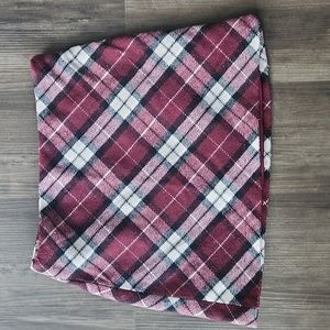 Forever 21 plaid multi color side zip skirt
